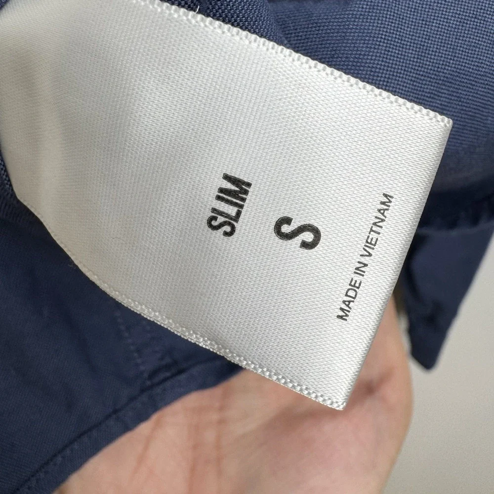 Express‎ Men's Dress Shirt Small Button Down Blue Slim Fit Casual Long Sleeves